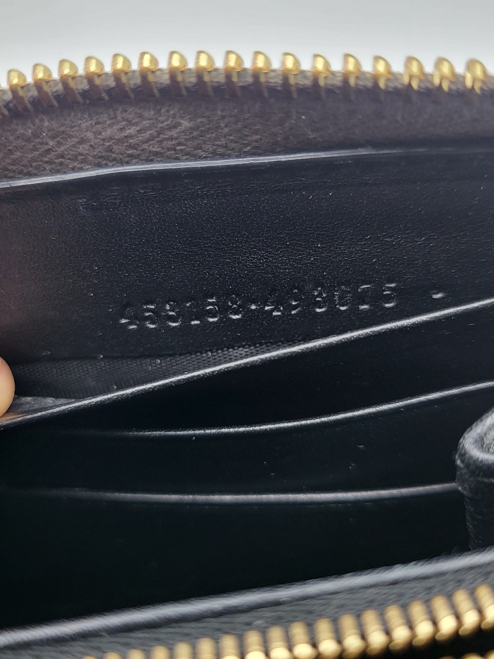 Gucci Gray Python Bamboo Zip Around Long Wallet, Authentic !! - Picture 8 of 15